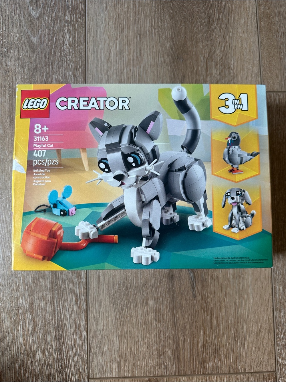 LEGO Creator 3in1 Playful Cat 31163 NWT 407pc Sealed